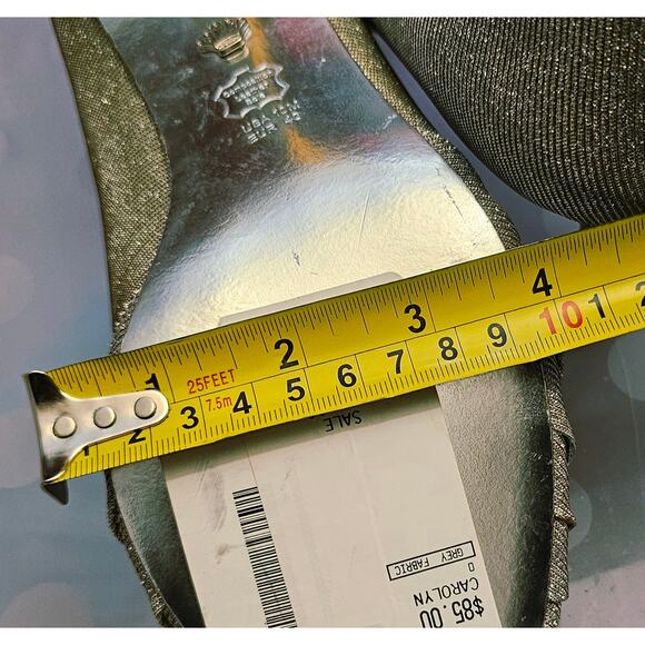 Nina New York Silver Peep Toe Heels Womens Size 10 Dress Shoes Evening Pumps NEW - Picture 5 of 13